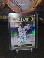 2022 Kahlil Watson Bowman Sterling Signage Auto Rookie /99