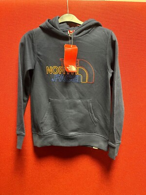 The North Face Drew Peak Navy Pullover Hoodie Youth Medium TD037 AA 11
