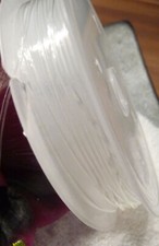 Faden 0,2-1,0 mm Schmuck Draht Angler Schnur durchsichtig orange Nylon Band dünn