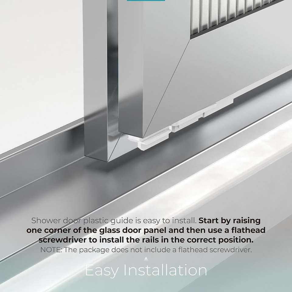 Sliding Shower Door Bottom Sill Guide, Glass Shower Door Track Guide