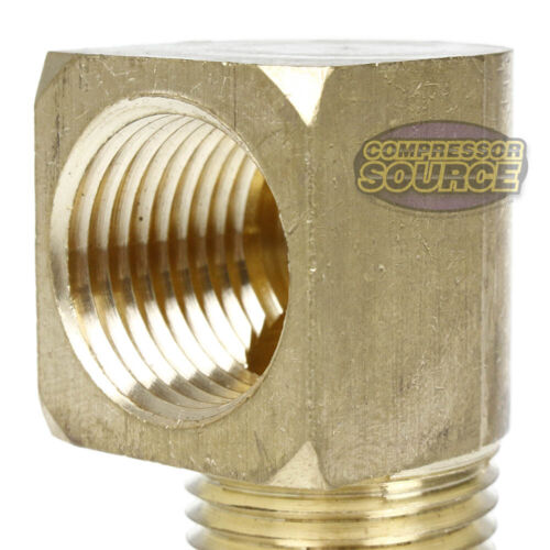 2 Pack 3/4" Male NPTF x Female NPTF 90 Degree Street Elbow Solid Brass Fitting - Picture 3 of 6