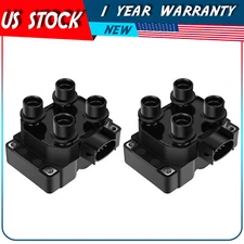 2 Ignition Coil Pack For 97-99 Ford F-150 4.6L V8 91-93 Ford Mustang 2.3L L4