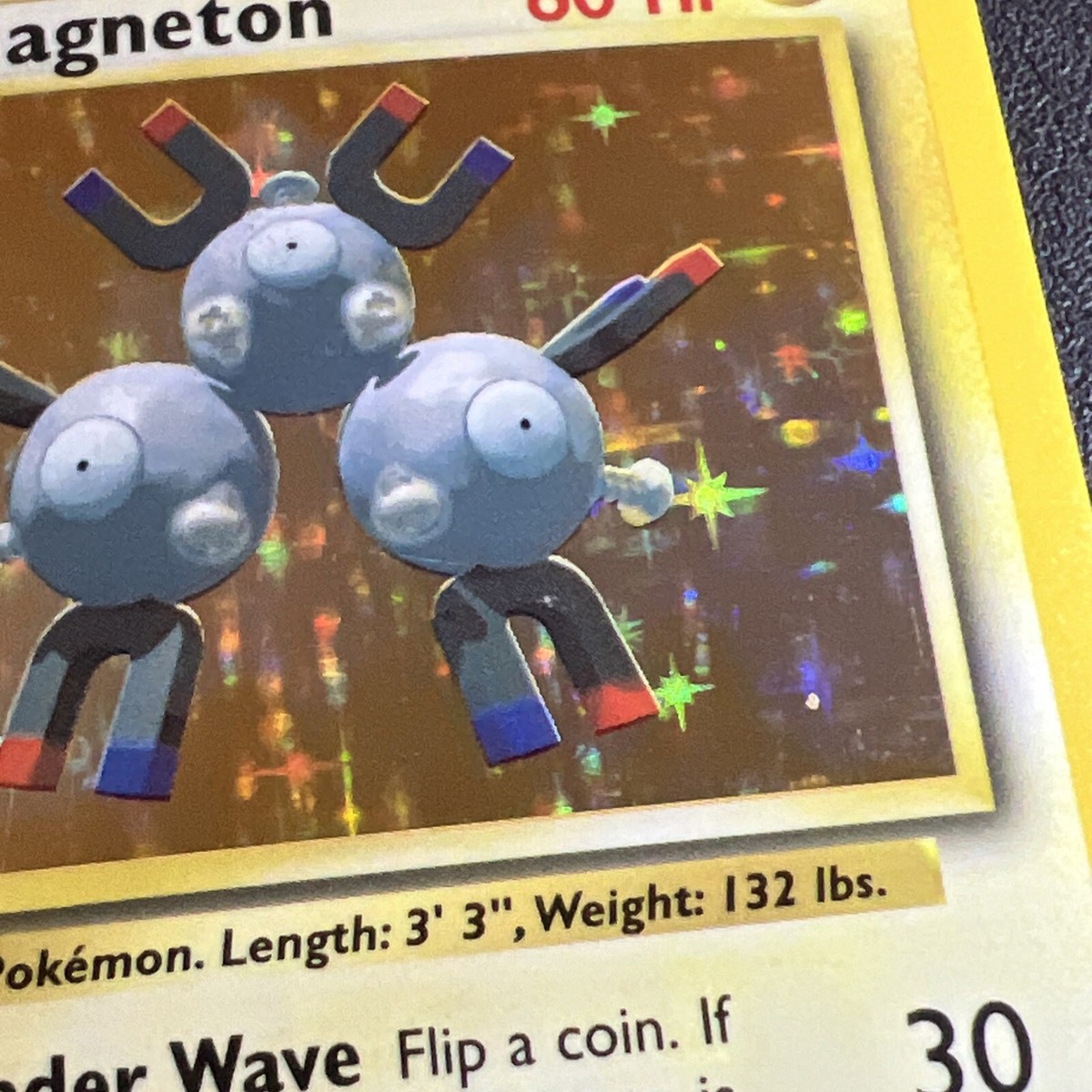 Vintage 1999 Pokemon Magneton Holo Card 9/102- 60 HP | eBay