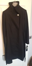 Ted baker Lorili black wrap belted  coat size 1