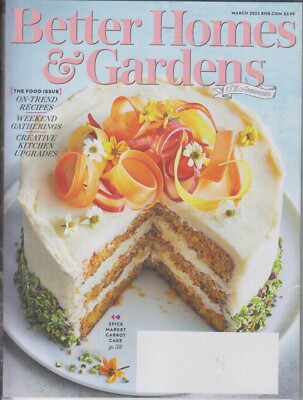 Better Homes & Gardens March 2022 The Food Issue - On Trend Recipes  (Magazine: 