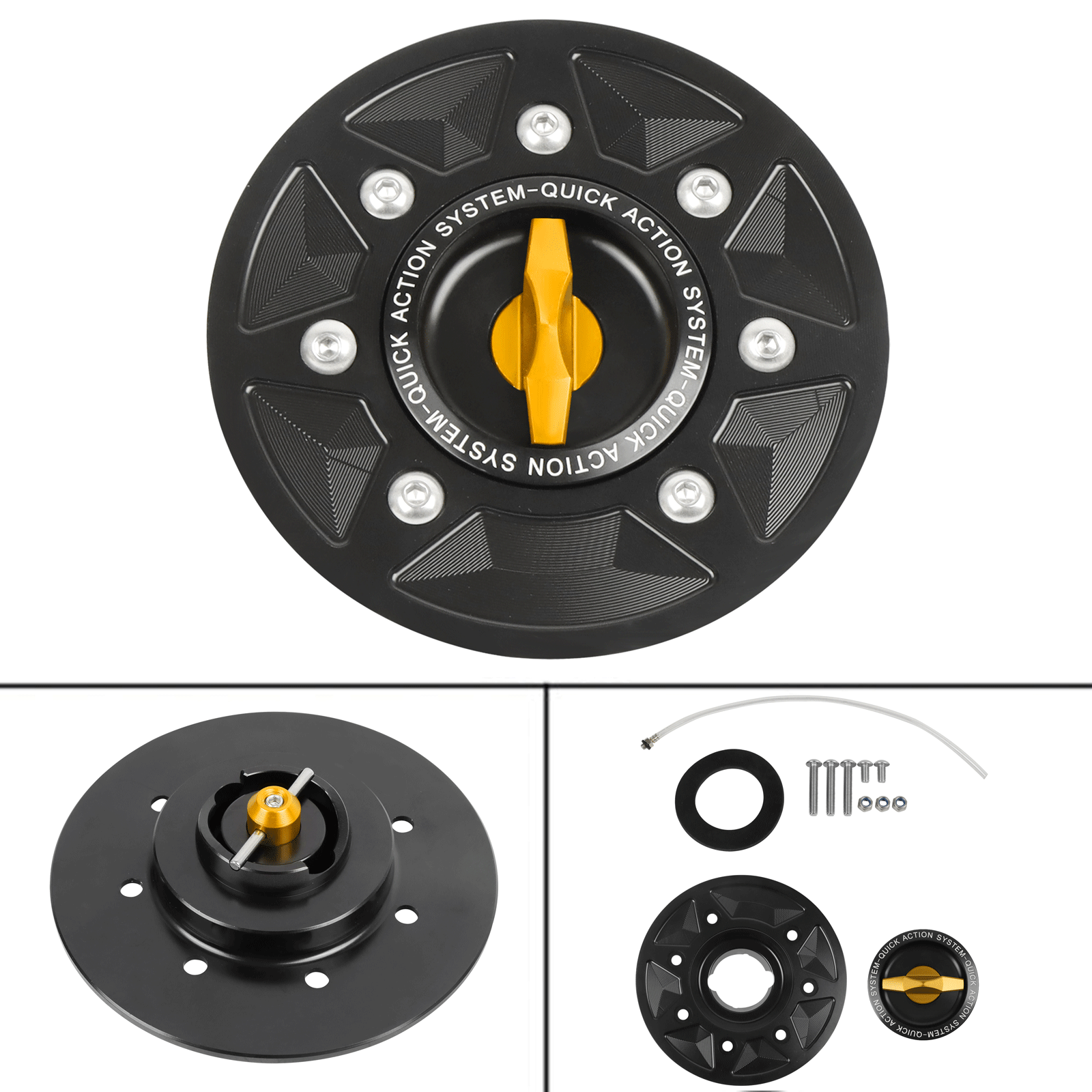 Motorcycle Fuel Tank Cap Gas Oil Cover For KAWASAKI Ninja ZX6R ZX636