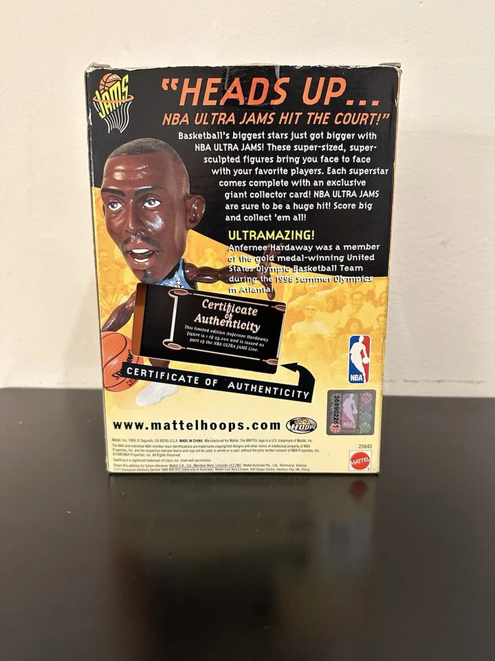 Фигурка Anfernee (Penny) Hardaway NBA Ultra Jams 1999 ограниченный выпуск с сертификатом подлинности - Изображение 3 из 4