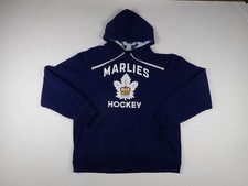 Toronto Marlies AHL Pro Stock Ice Hockey Player Rink Gym Hoodie Sweatshirt Large