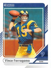 2024 Vince Ferragamo #17 Los Angeles Rams NFL Quarterback Football Trading Card