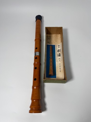 Wooden Shakuhachi Flute Signed SHOTO Meiboku Premium Wood 1.8 Zen Durable Japan