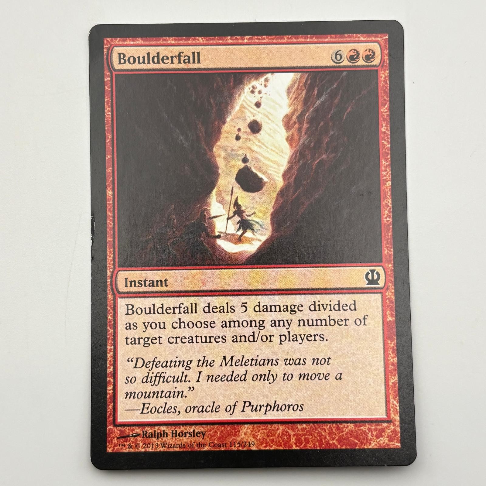 Boulderfall 115 Common Theros Magic: The Gathering Near Mint