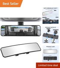 High-Definition 11.3'' Convex Rear View Mirror with Anti-Shake Clips for Trucks