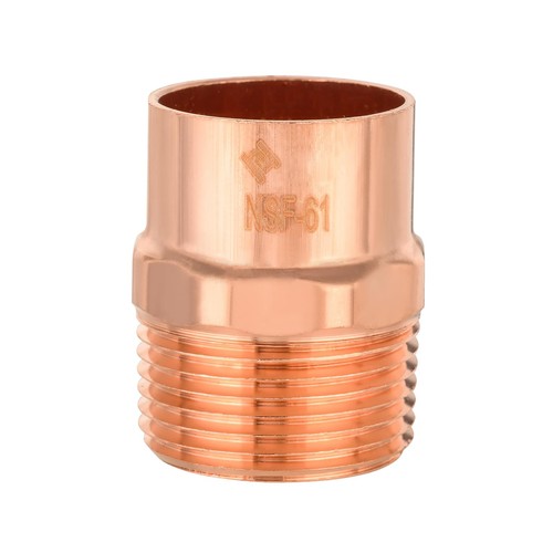 11/2 Inch Copper Male Adapter C x MNPT LF Plumbing Fitting Sweat COPPER120