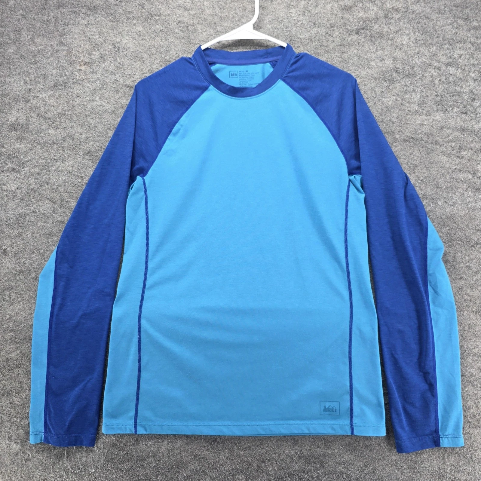REI Shirt Mens Medium Blue Long Sleeve Polartec Athletic Hiking Performance
Opens in a new window or