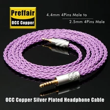 HI-end Carbon Fiber 2.5mm Balanced Male to 3.5mm Stereo Male Audio Adapter Cable