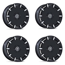 Set 4 26 Dub Dc7271 Cheef 26x10 6x135 6x5.5 30mm Rims Gloss Black Milled Wheels