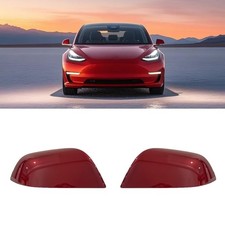 2017-2024 Left Right Rearview Mirror Cover Cap for Model 3 Accessories red