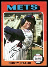 Rusty Staub 1975 Topps Mini #90 New York Mets