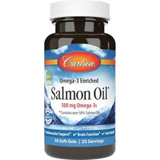 Carlson Norwegian Salmon Oil 500 mg 50 Sgels