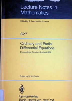 Ordinary and Partial Differential Equations: Proceedings of the Fifth Conference
