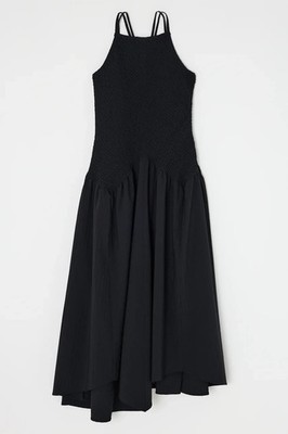 MOUSSY Women's CHECK CAMI DRESS in Black Size 1 Small