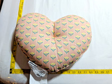 Decorative Heart Pillow, Easter/Spring Theme Throw Pillow Decoration Free Ship