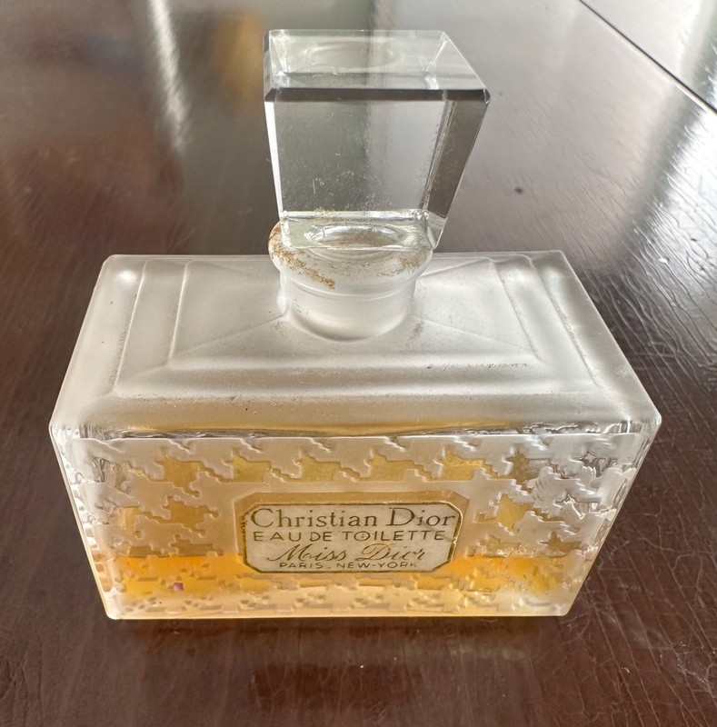 Vintage Christian Dior Miss Dior Eau De Toilet Baccarat Paris New York 2 oz