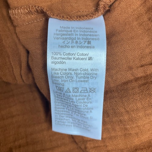 J. Crew Factory abgestuftes hauchdünnes Flatterärmel Minikleid orange braun Gr. 6 - Bild 9 von 12
