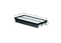 Mahle Luftfilter U.A. FüR Lexus, Pontiac, Toyota
