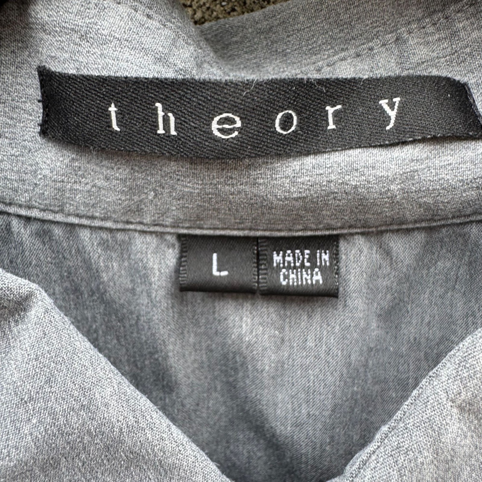 Theory Patrick Gray Chambray Button Up French Cuf… - image 2