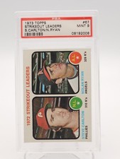 STEVE CARLTON/NOLAN RYAN 1973 TOPPS 1972 STRIKE OUT LEADERS #67 PSA 9 Q7113