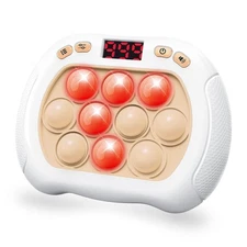 Light Up Fidget Toy with 6 Modes LED Screen - Quick Push Bubble Game for Kids