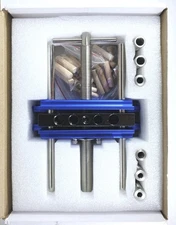 Self Centering Dowel Jig with Elongated Jaws and Extra Wide Clamp Woodworking