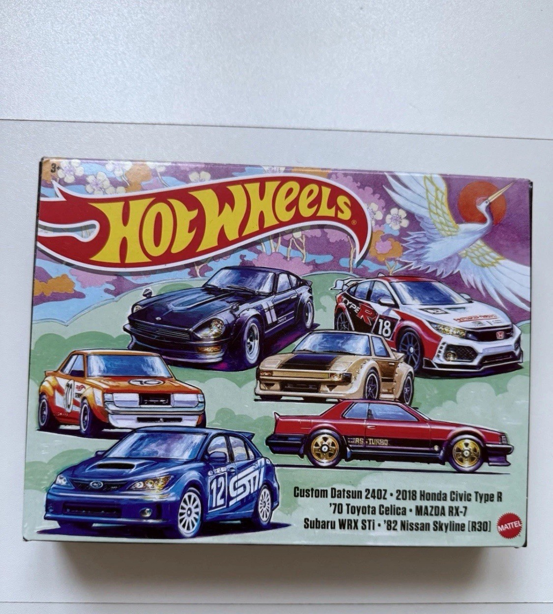 Hot Wheels - 2023 JDM Japanese 6 Car Pack Box Set - Subaru WRX Sti Skyline Civic