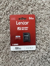 Lexar E-Series 64GB Micro SDXC SD UHS-I Flash Memory Card 100MB/s New
