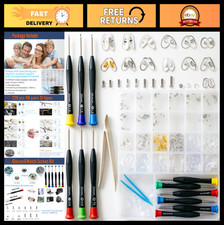 Complete Eyeglass Repair Kit - 220PCS Nose Pads, 6 Screwdrivers, 100 Screws Tw