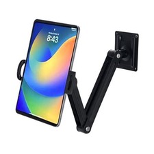 Adjustable Wall Mount Tablet  Phone Holder, 360  Rotating, 4-12.9 inch