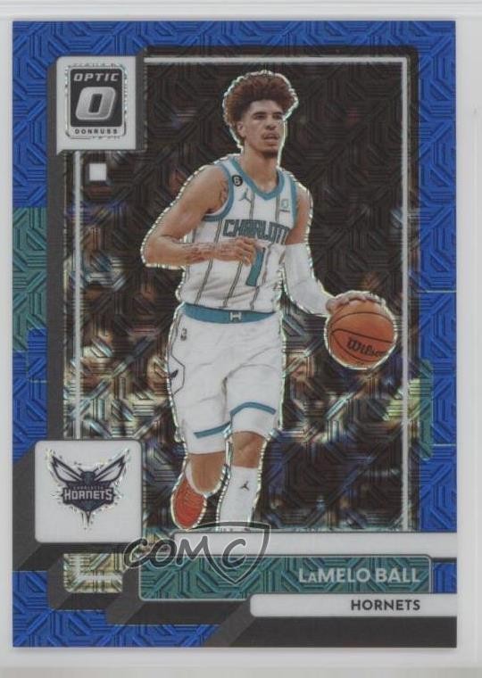 2022-23 Panini Donruss Optic Choice Blue Mojo Prizm 14/24 LaMelo Ball #150 hs9