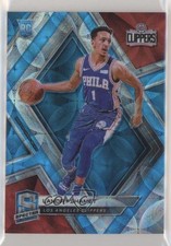 2018-19 Panini Spectra Neon Blue Prizm 29/75 Landry Shamet #93 in5