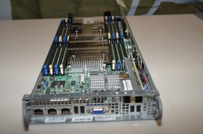 SuperMicro X9DRT-HF+J-NI22 Server Blade w/ BPN-ADP-SAS2L6I-NI22 CPU E5-22650