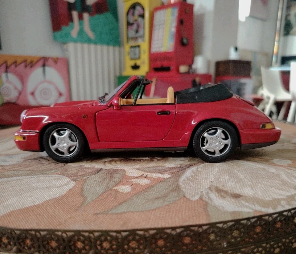 ANSON 1/18 - PORSCHE 911 - Modellino Auto Metallo Rosso - #A6# - Immagine 4 di 4