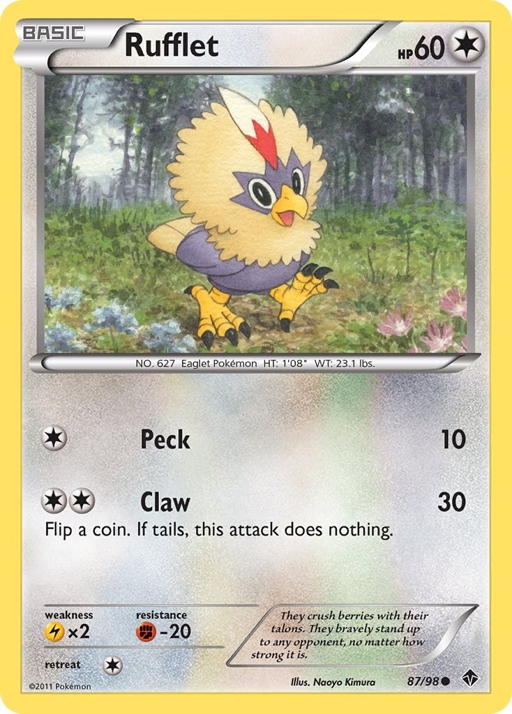 LP Rufflet (87) [Emerging Powers 87/98] Uncommon Pokemon TCG