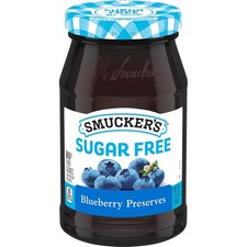 Smucker's Sugar Free Preserves, Blueberry, 12.75 Ounce