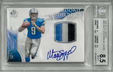 2009 Topps Matthew Stafford SP Authentic RPA /499 BGS 8.5