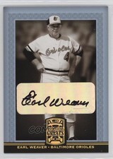 2005 Donruss Greats Gold Holofoil Signatures Earl Weaver #24 Auto HOF 00jz