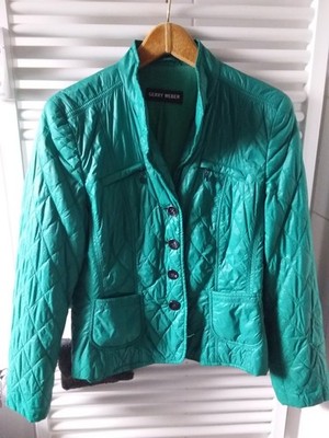 Gerry Weber Light Jacke 38 Grün Steppjacke A-A ca. 47cm/ L ca. 59cm