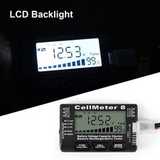 Digitaler Batterietester 8 In 1 Li-Ionen-Akkutester Lipo LiFe NiMH Spa Schwarz