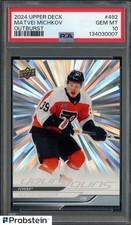 2024-25 Upper Deck Hockey Young Guns #492 Matvei Michkov RC Rookie PSA 10