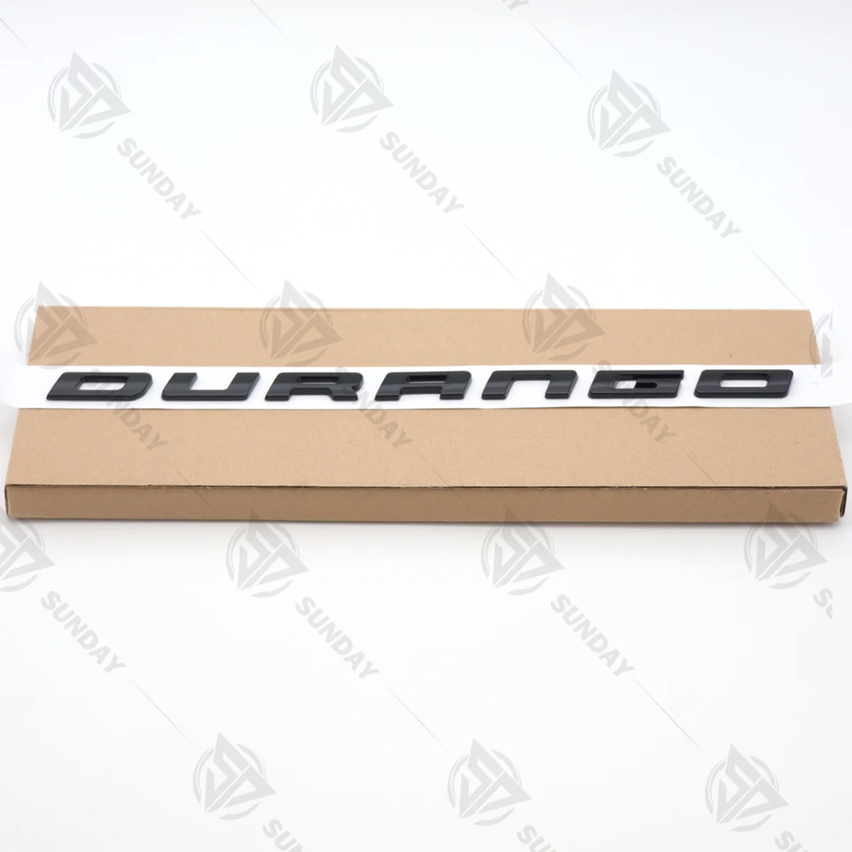 For 2014-2024 Durango Tailgate Letters Gloss Black Emblem Nameplate Badge Foto 4 de 4
