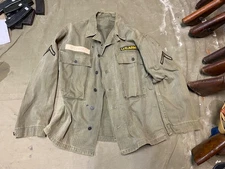 ORIGINAL WWII US ARMY HBT COMBAT FIELD JACKET- SIZE MEDIUM 40R